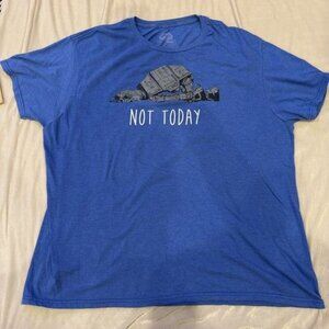 Star Wars Mens T-Shirt Not Today Lazy AT-AT Graphic Funny Mens XL